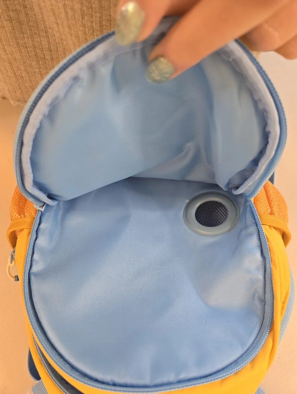 NWT Cat and JackYellow & Blue Kids Backpack Bright Smiley Design